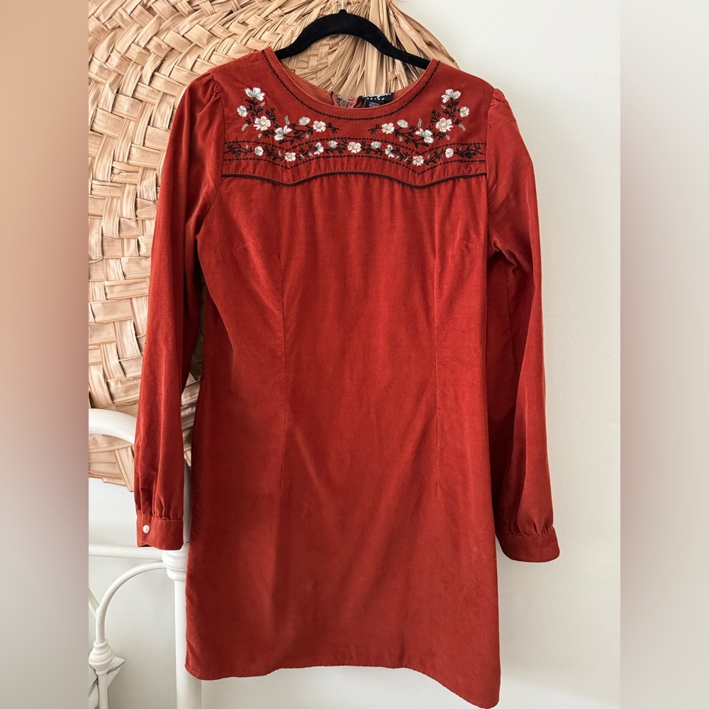 Wrangler Retro Rust Corduroy Dress